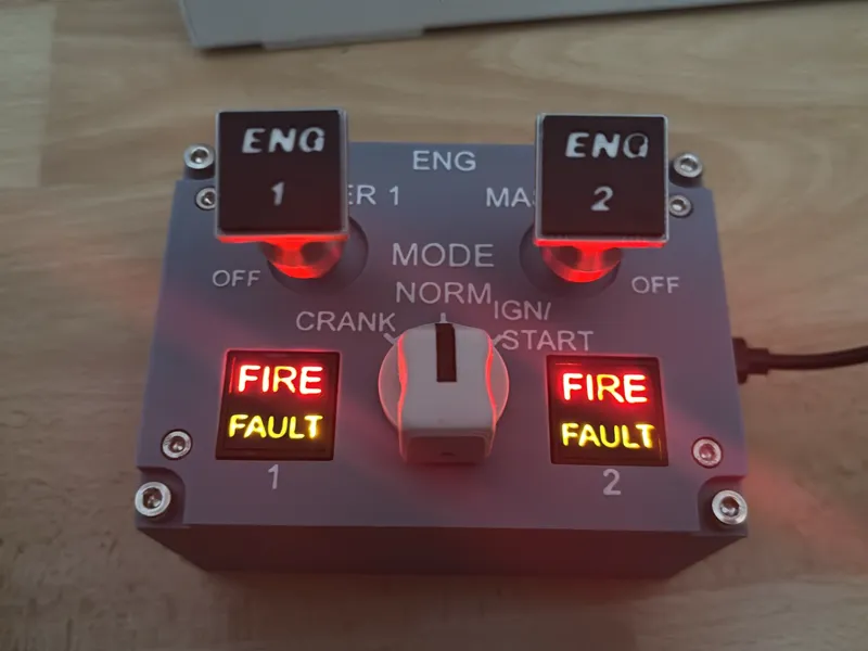 Airbus A320 ENG Panel als USB-Controller