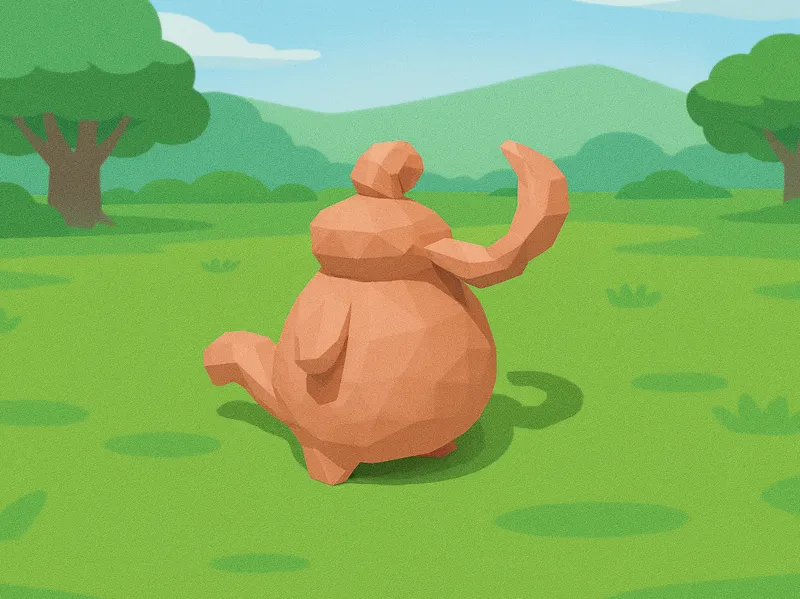 Low Poly Lickilicky