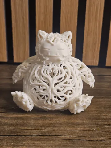 Figura decorativa: Snorlax Elementale: Edizione Arte Voronoi — vista de referencia 3