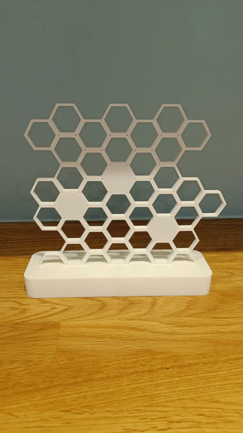 Jewel/pin/earring stand hexagonal view 2