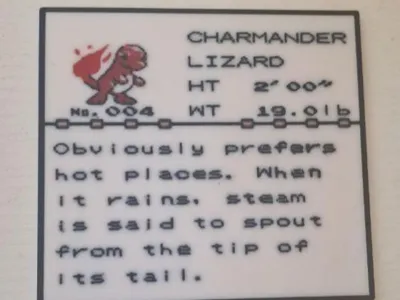 Charmander gen 1 pokedex entry