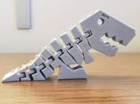 Dinosaure articulé Flexi Rex renforcé — photo 1