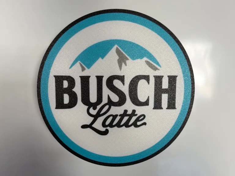 Busch Latte Wall Plaque Sign