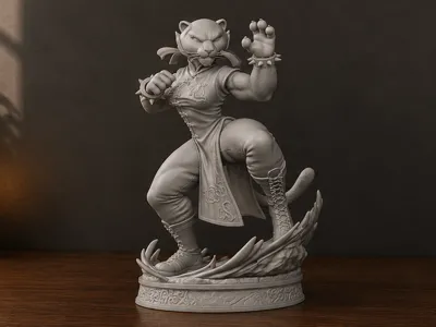 Tigress Inspired Martial Warrior – 3D Model