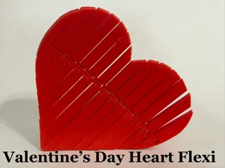 Valentines Day Flexi Heart