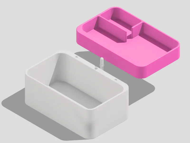 Magnetic Rotating Tray Box