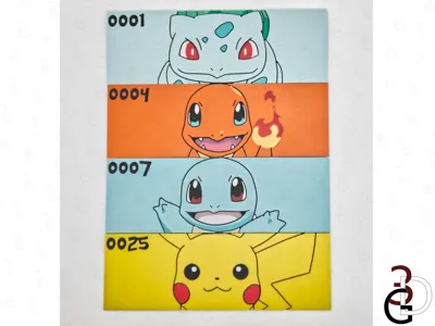Pokemon Face Bookmarks - Set 1