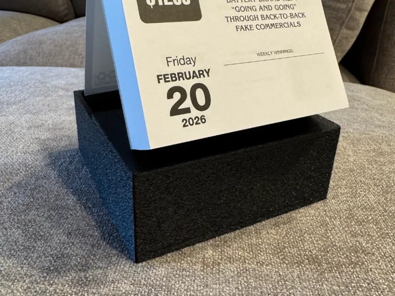 Desktop Calendar Storage Box