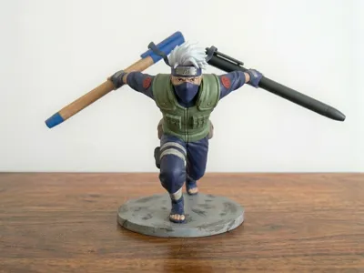Kakashi Dual Pen Holder Organizer (Naruto Fanart)