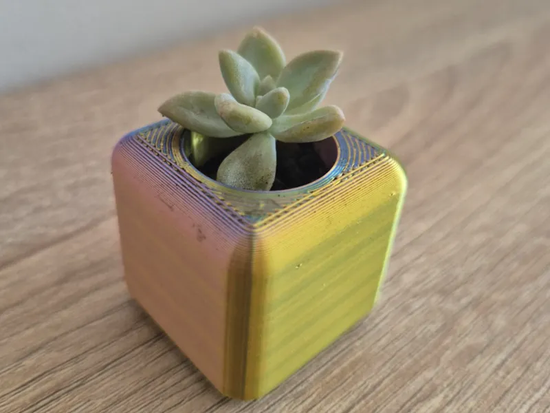 Maceta cubica