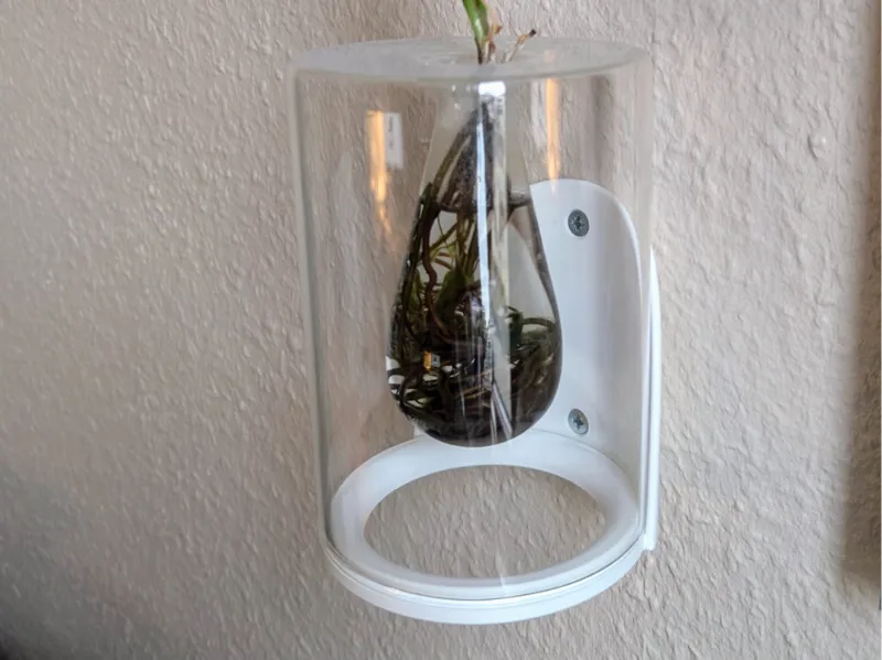 Wandhalterung für Glasvasen | Schwebende Vase