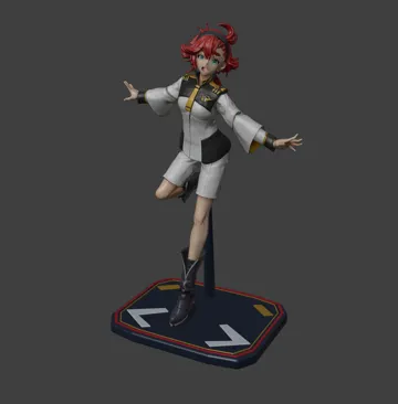 Figura decorativa: 機動戦士ガンダム水星の魔女 スレッタ・マーキュリー (専用台座付き) Suletta Mercury — vista de referencia 3