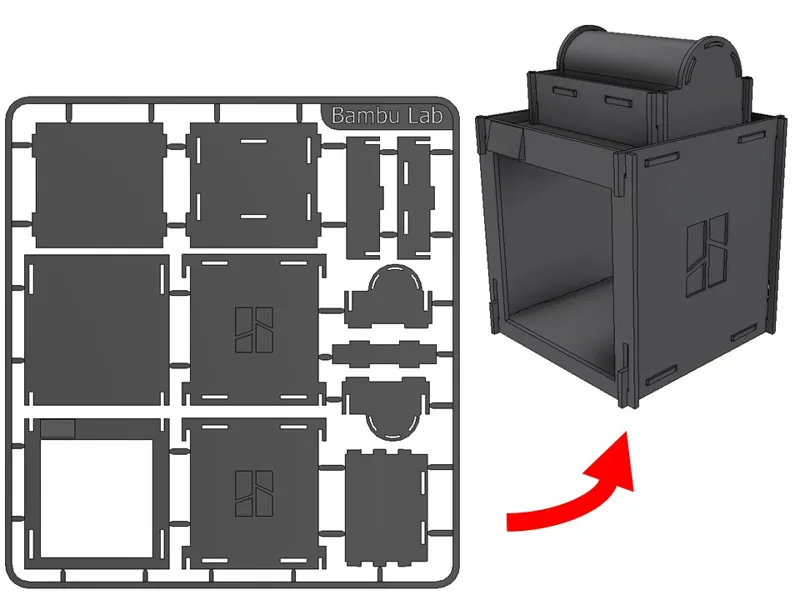 Bambu Lab 3d Printer Model Kit Card