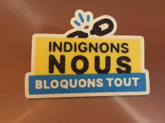 Indignons nous broche