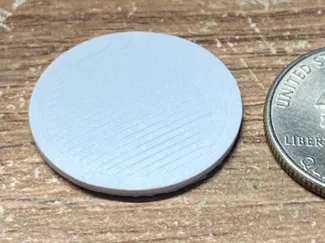 US Quarter (25c) sized Cylinder