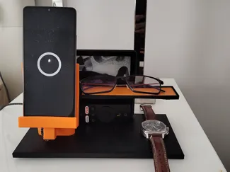 Phone and Kindle nightside stand