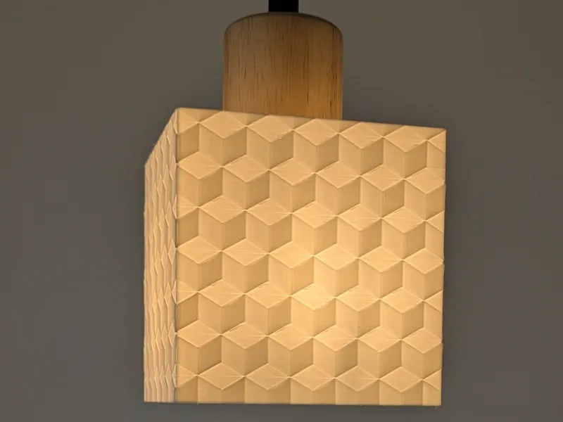 Optical illusion lampshade