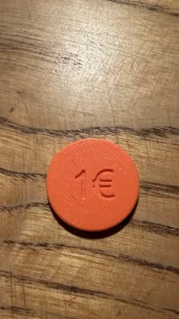Gettone 1€ 3 Minuti Di Stampa