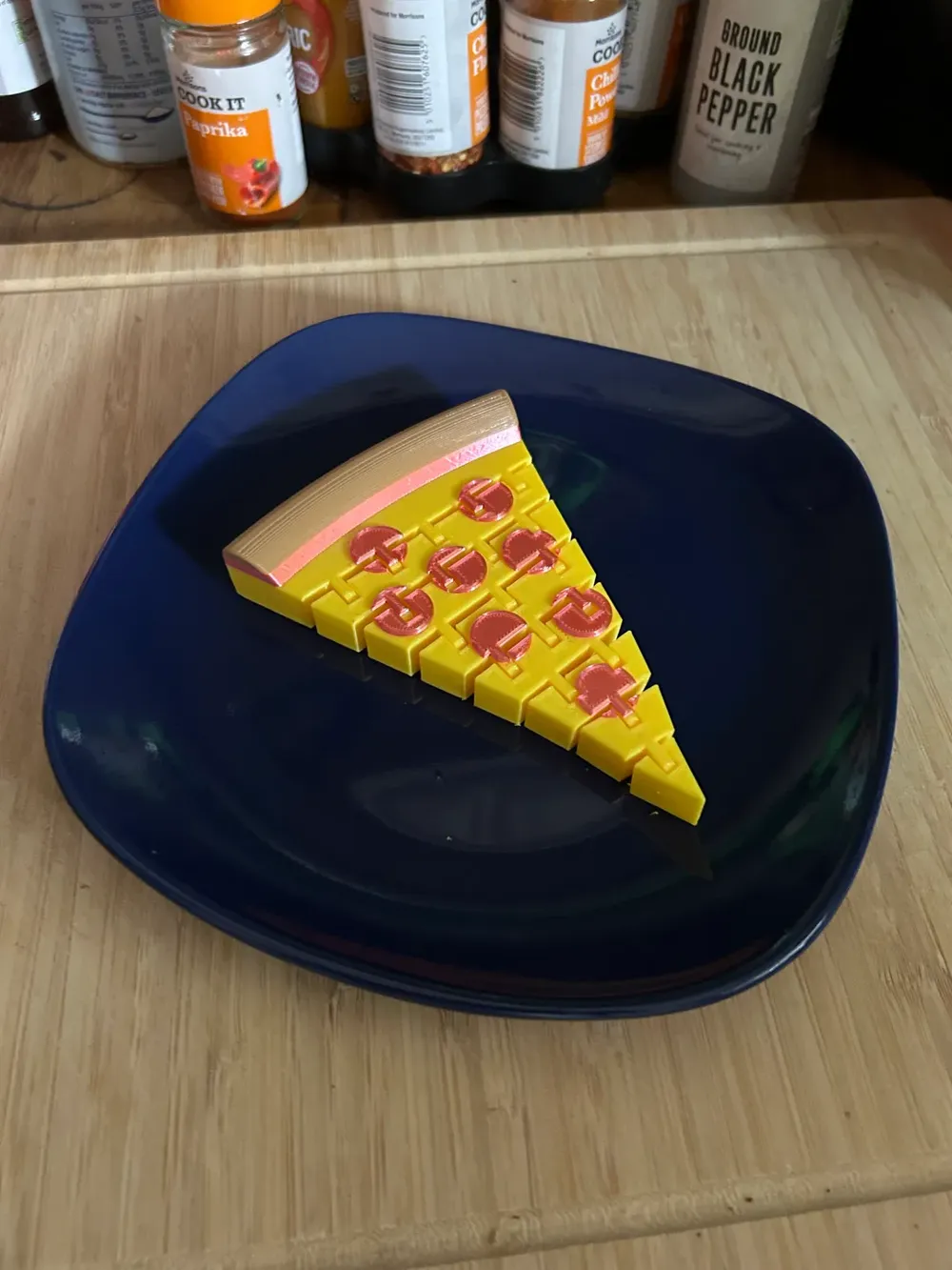 Cute flexi pizza slice pepperoni Remixed by Maker1O1 - MakerWorld