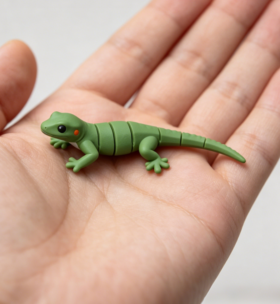 Miniatura 2 do modelo 3D 蜥蜴-可活动关节的动物-可动动物儿童解压动物玩具