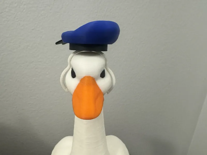 Donald Duck hat for desk goose