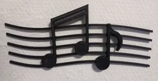 music notes wall-art