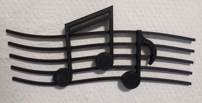 music notes wall-art