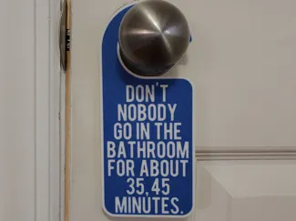 Friday Bathroom Sign (AMS and no AMS)