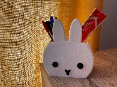 Cute Rabbit Pencil Holder | No AMS Desk Organizer