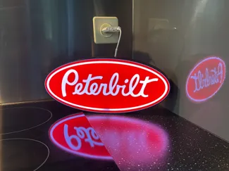 Logo Peterbilt lumineux led