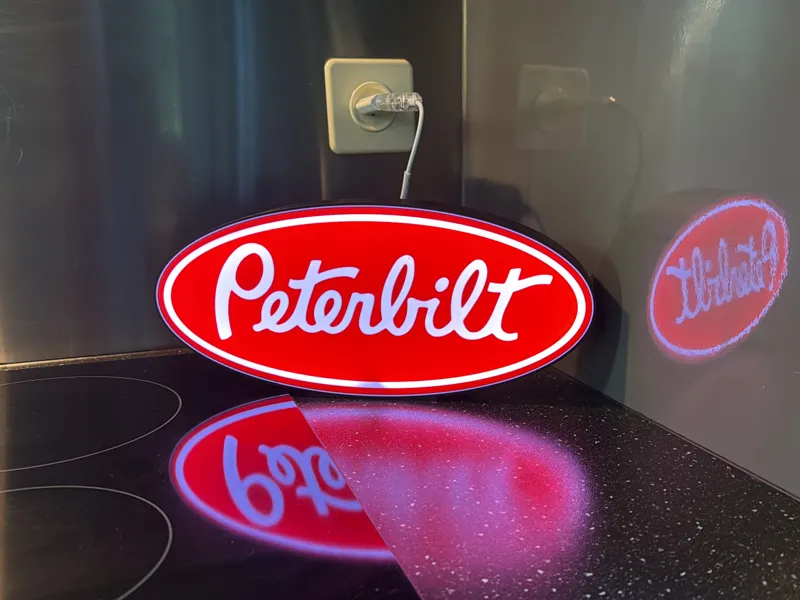 Logo Peterbilt lumineux led