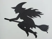 Décoration murale sorcière volante — photo 1