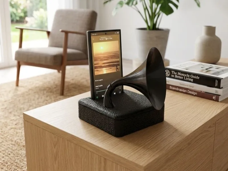 Stand smartphone Grammofono