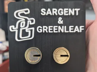 S&G Safe Deposit Lock Display