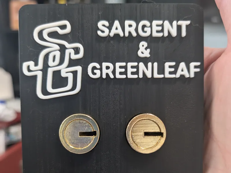 S&G Safe Deposit Lock Display