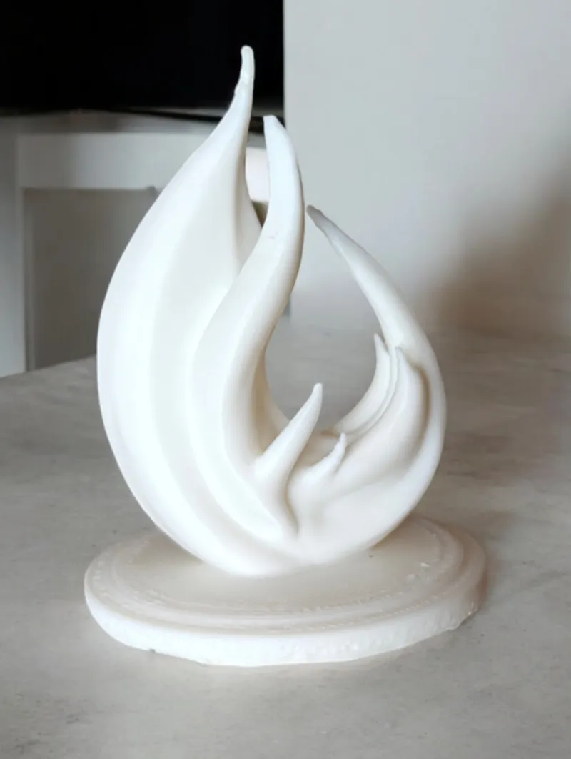 Abstract flame sculpture