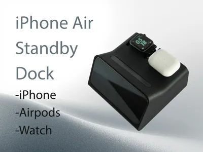 iPhone Air Standby Mode Dock +Watch+Airpods