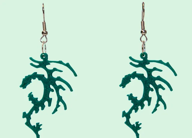 Lola Indigo Dragon earrings