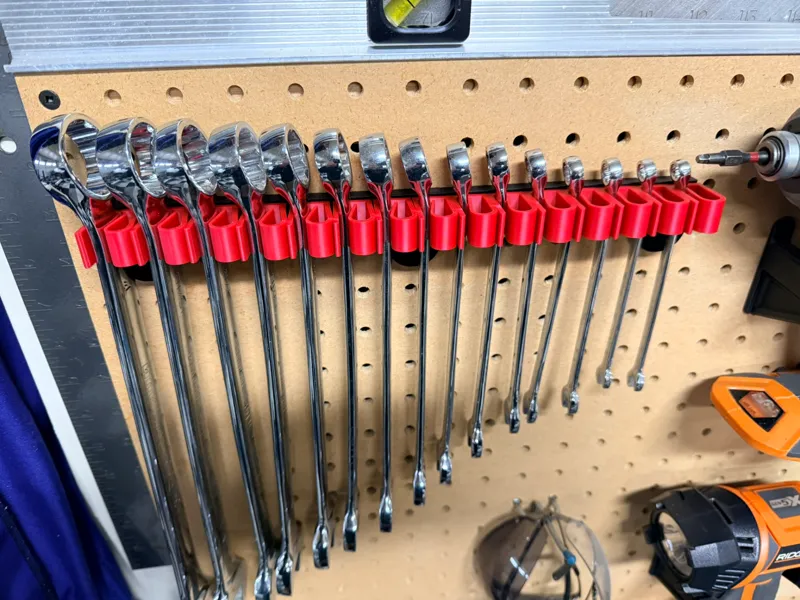 Wrench Holder for Pegboard