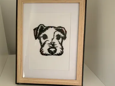 Dog wall decoration