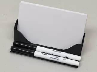 3x5 inch index card and pen holder