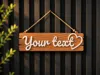Customizable Sign with Heart – Dual Side Mounting Holes
