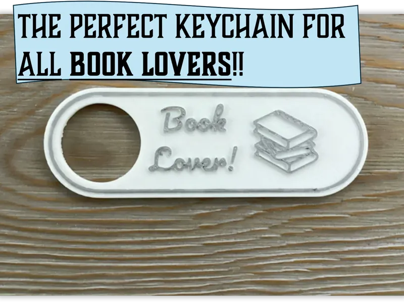 Book Lover's Keychain - Customizable! 
