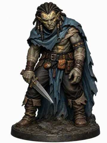 Figura decorativa: Orc Street Gangster — vista de referencia 2
