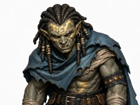 Figura decorativa: Orc Street Gangster — referencia de MakerWorld