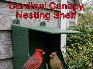 Cardinal Canopy Nesting Shelf (for Robins too!)