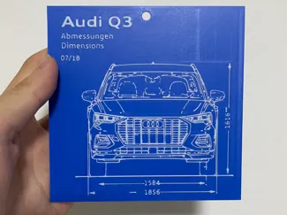 Audi Q3 blueprint