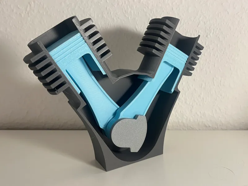 Drehbarer V2-Motor (Mini-Bausatz)