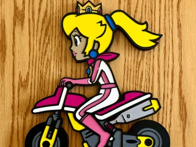 Princess Peach Mario Kart Wall Art (NO AMS)