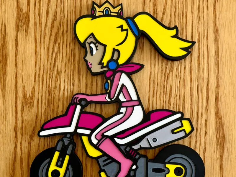 Princess Peach Mario Kart Wall Art (NO AMS)